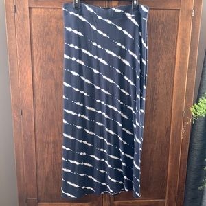 Sonoma maxi skirt. Large. Blue and white tie dye